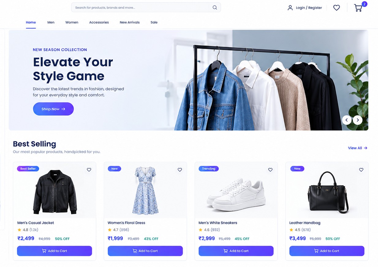 E-commerce website project
