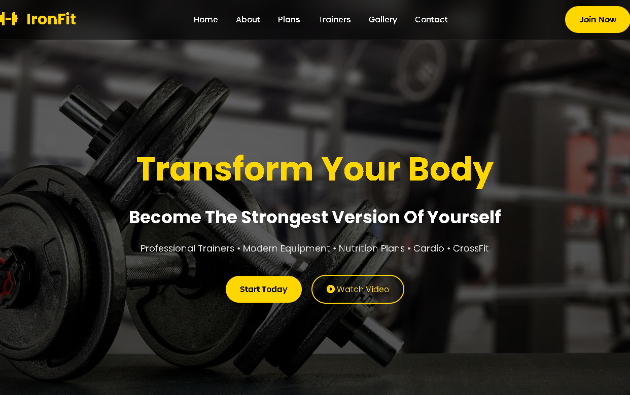 Gyms Website